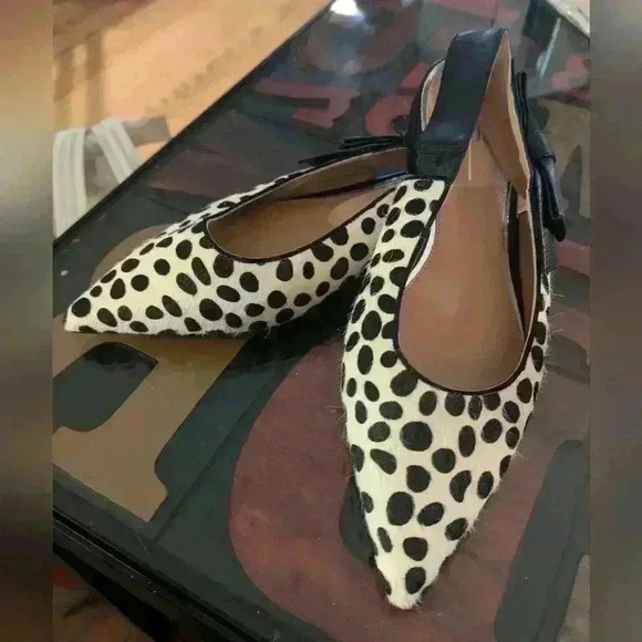 NWOT Linea Paolo Calf Hair Sling Backs Size 8M - Picture 8 of 11